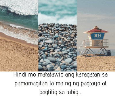 Tagalog motivational quote 