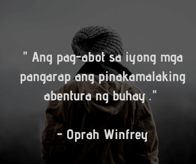 tagalog life quote image Oprah Winfrey