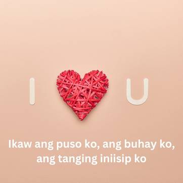 ang tanging iniisip ko tagalog love quote for her 