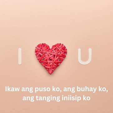 ang tanging iniisip ko sweet tagalog love quote for her